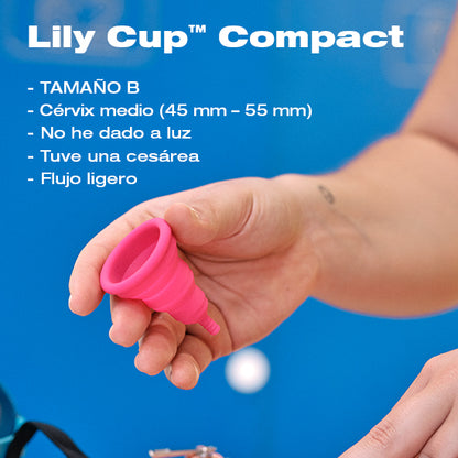 Olvídate de las compresas y tampones con Lily Cup Compact de Intimina, ¡la copa menstrual plegable!