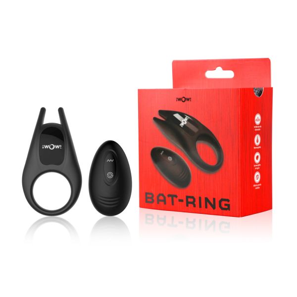 Anillo Vibrador Bat Ring 2 con Control Remoto y LED