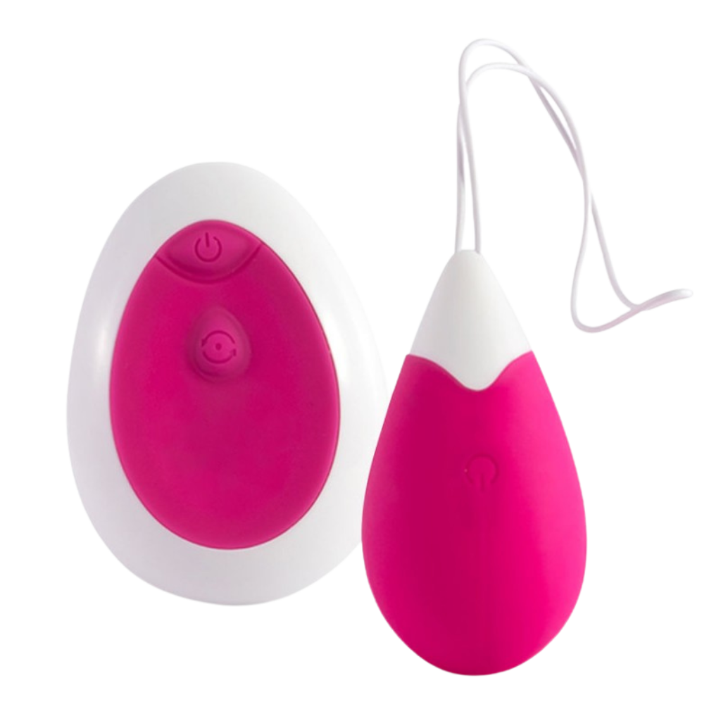 Huevo vibrador sumergible para usar en la ducha o la bañera